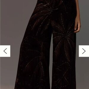 Brand new Farm Rio x Anthropologie Printed Velvet Pants